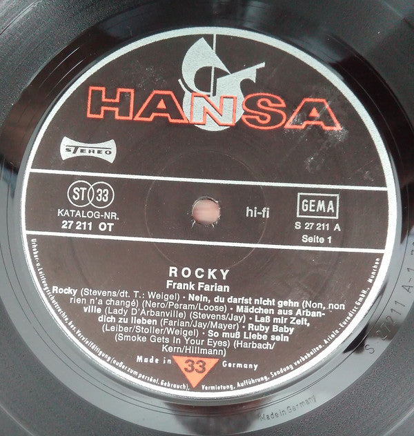Frank Farian : Rocky (LP, Comp)