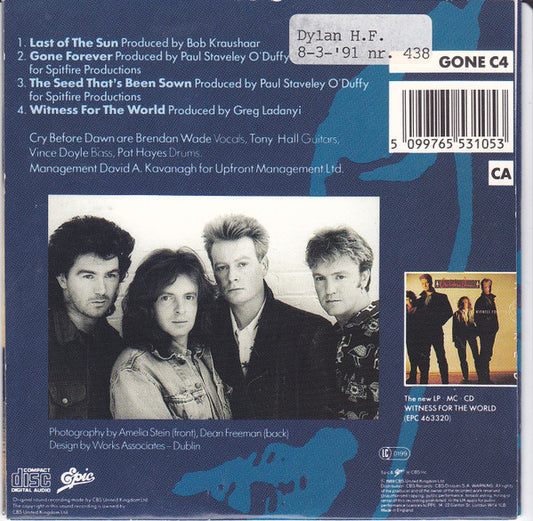 Cry Before Dawn : Limited Edition 4-Track E.P. (CD, EP, Ltd, Car)