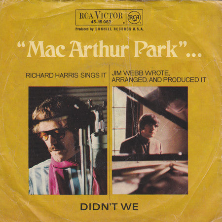Richard Harris : Mac Arthur Park (7", Single)