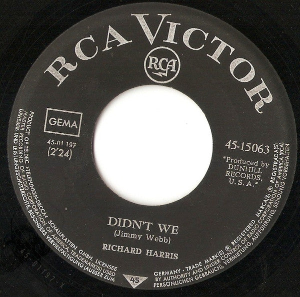 Richard Harris : Mac Arthur Park (7", Single)