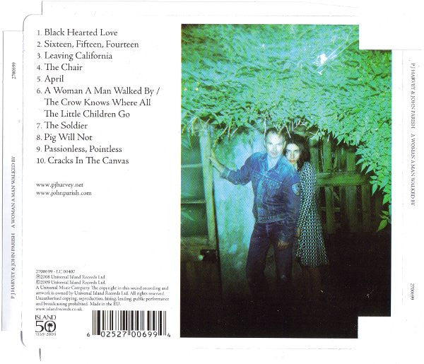 PJ Harvey & John Parish : A Woman A Man Walked By (CD, Album, Sup)