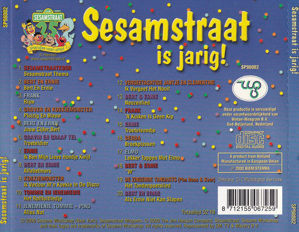 Sesamstraat : Sesamstraat is jarig! (CD, Album)