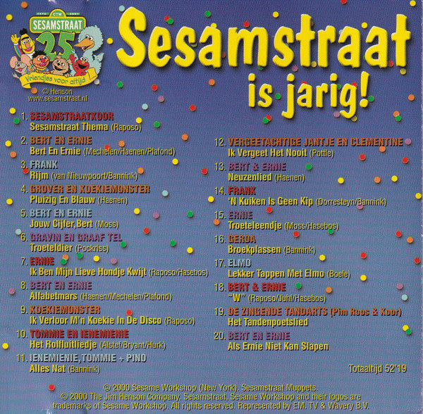 Sesamstraat : Sesamstraat is jarig! (CD, Album)