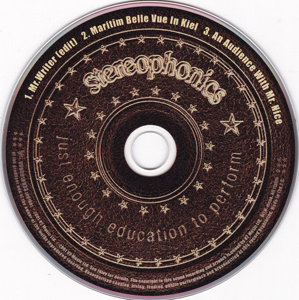 Stereophonics : Mr. Writer (CD, Single)