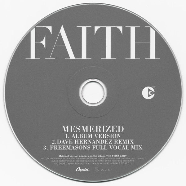 Faith Evans : Mesmerized (CD, Single, Copy Prot.)