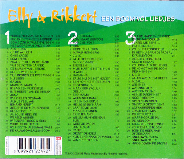 Elly & Rikkert : Een Boom Vol Liedjes 1, 2 & 3 (3xCD, Album, Comp)