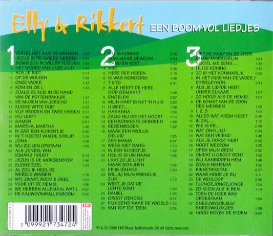 Elly & Rikkert : Een Boom Vol Liedjes 1, 2 & 3 (3xCD, Album, Comp)