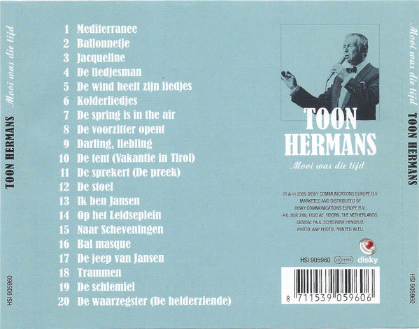Toon Hermans : Mooi Was Die Tijd (CD, Comp)