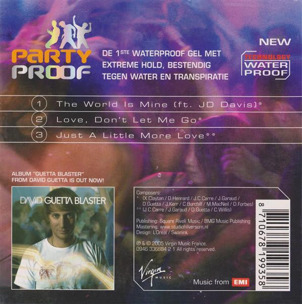 David Guetta : L'Oréal Paris Studio Line Party Proof (CD, Promo)