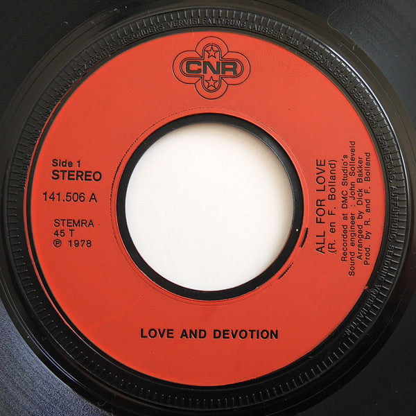 Love And Devotion : All For Love (7", Single)