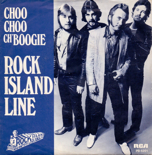 Rock Island Line : Choo Choo Ch'Boogie (7", Blu)