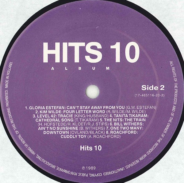 Various : The Hits Album Volume 10 (LP, Comp)