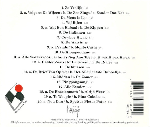 Herman Van Veen : Zingt En Vertelt Van Alfred Jodocus Kwak Deel 2 "Spetter Pieter Pater" (CD, Album)