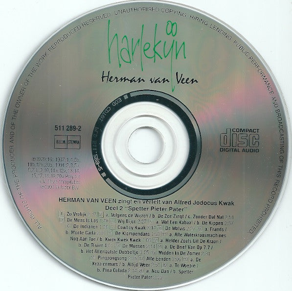 Herman Van Veen : Zingt En Vertelt Van Alfred Jodocus Kwak Deel 2 "Spetter Pieter Pater" (CD, Album)