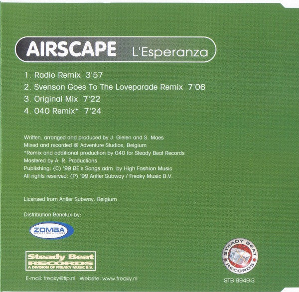 Airscape : L'Esperanza (CD, Maxi)