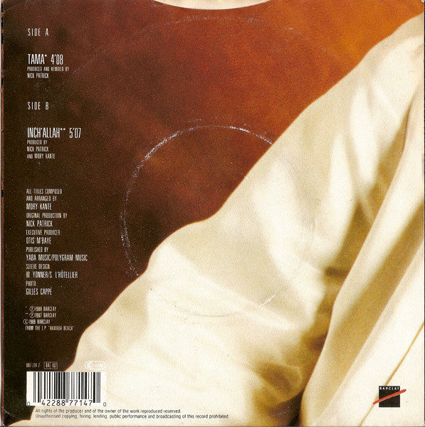 Mory Kanté : Tama (7", Single)