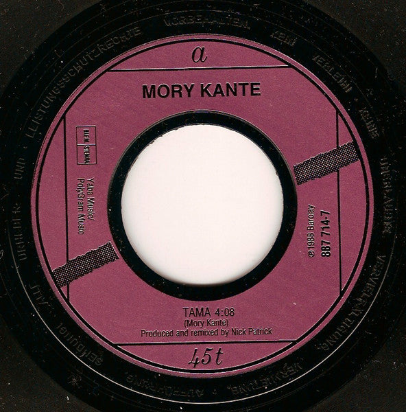 Mory Kanté : Tama (7", Single)