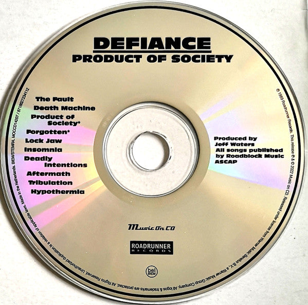 Defiance (10) : Product Of Society (CD, Album, RE)