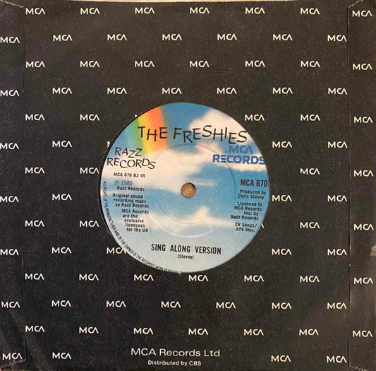 The Freshies : I'm In Love With The Girl On A Certain Manchester Virgin Megastore Checkout Desk (7", Single, Com)