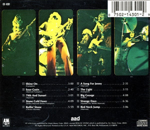 Humble Pie : Rock On (CD, Album, RE)