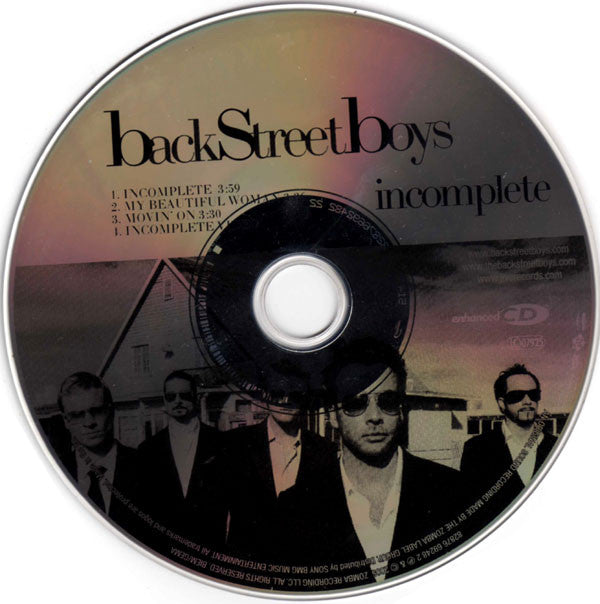 Backstreet Boys : Incomplete (CD, Maxi, Enh)