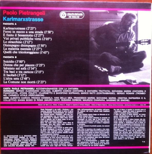 Paolo Pietrangeli : Karlmarxstrasse (LP)