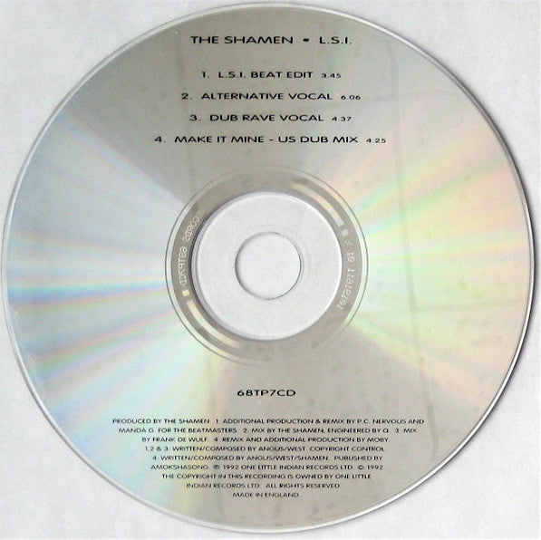 The Shamen : L.S.I. (CD, Single)