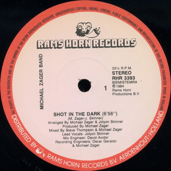 The Michael Zager Band : Shot In The Dark (12")