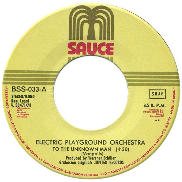 Electric Playground Orchestra : To The Unknown Man (7", Single)