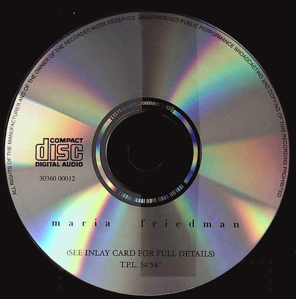 Maria Friedman : Maria Friedman (CD)