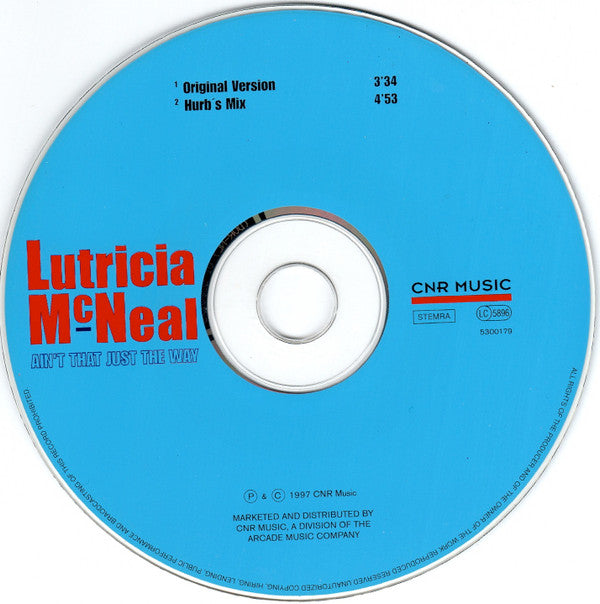 Lutricia McNeal : Ain't That Just The Way (CD, Single, Car)
