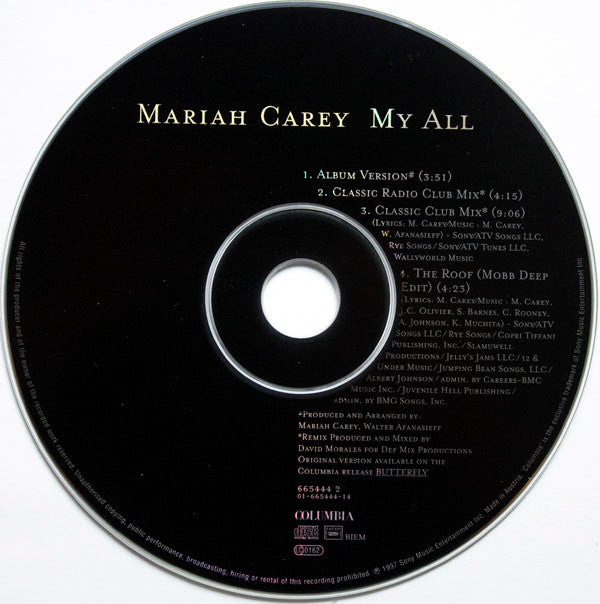 Mariah Carey : My All (CD, Maxi)