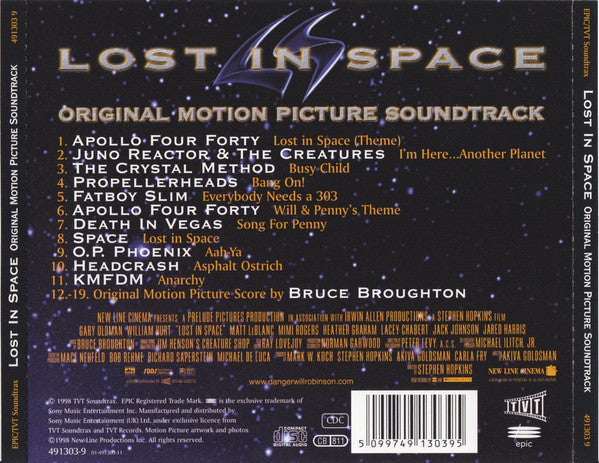 Various : Lost In Space (Original Motion Picture Soundtrack) (CD, Comp)