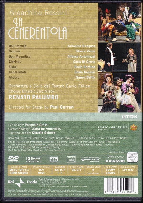 Gioacchino Rossini : La Cenerentola (2xDVD-V, NTSC)