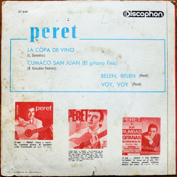 Peret : La Copa De Vino (7", EP)
