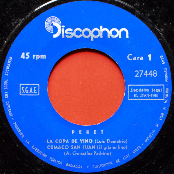Peret : La Copa De Vino (7", EP)