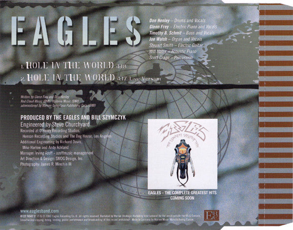 Eagles : Hole In The World (CD, Single)