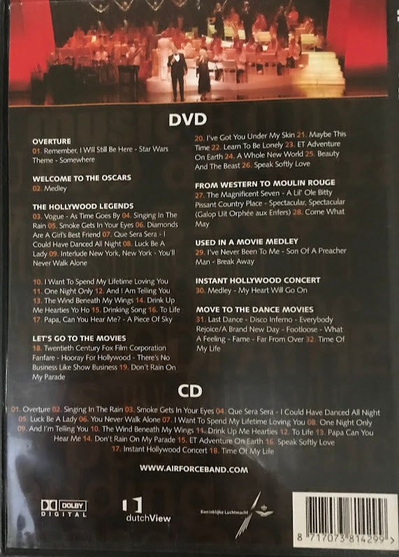 Orkest Koninklijke Luchtmacht, Lee Towers, Anita Meyer : Hollywood In Concert (DVD-V + CD, Album)