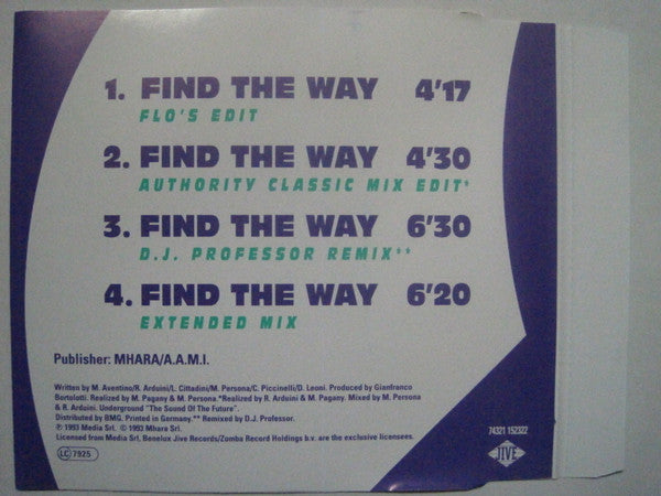 Mars Plastic : Find The Way (CD, Maxi)