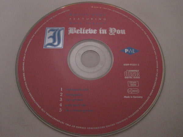 Kuttin' Edge Featuring Dale Joyner : I Believe In You (CD, Single)