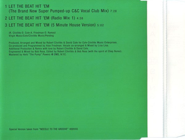 Lisa Lisa & Cult Jam : Let The Beat Hit 'Em (CD, Maxi)