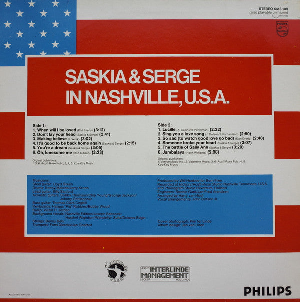 Saskia & Serge : Saskia & Serge In Nashville, U.S.A. (LP, Album)
