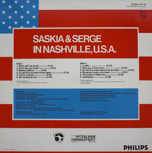 Saskia & Serge : Saskia & Serge In Nashville, U.S.A. (LP, Album)