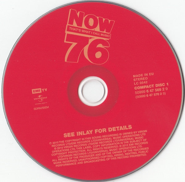 Various : Now That's What I Call Music! 76 (2xCD, Comp)