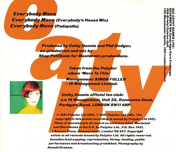 Cathy Dennis : Everybody Move (CD, Maxi)