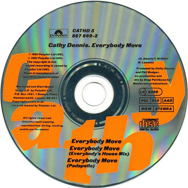 Cathy Dennis : Everybody Move (CD, Maxi)