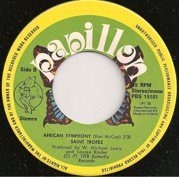 Saint Tropez : On A Rien / African Symphony (7")