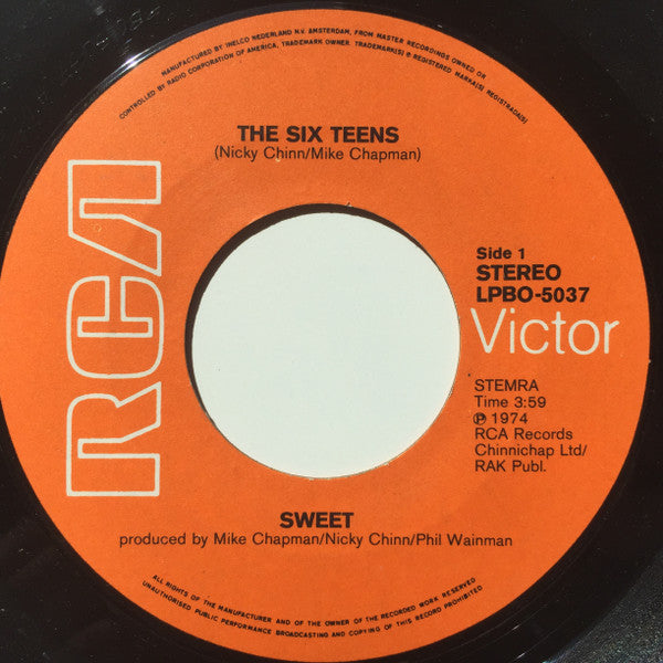 The Sweet : The Six Teens (7", Single)