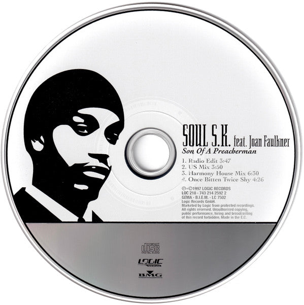 Soul S.K. Feat. Joan Faulkner : Son Of A Preacher Man (CD, Single)