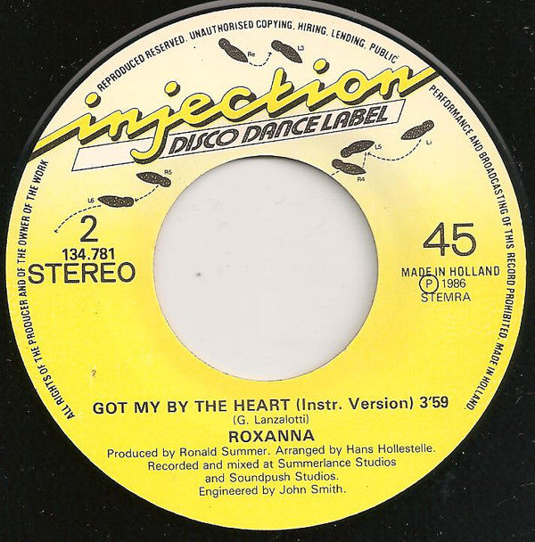 Roxanna : Got Me By The Heart (7", Single)